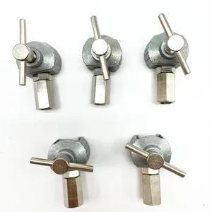 Silver Adjustable Car Button Head Oil Nozzle Connector thumbnail-1