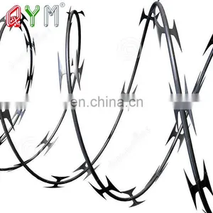 Galvanized Barbed Tape Concertina Barbed Wire Factory Price thumbnail-1