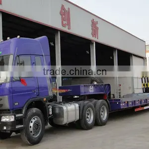 Tri-axle Lowboy Semi Trailer 40-50ton thumbnail-1