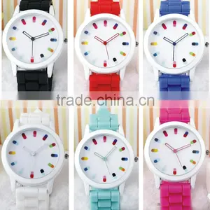 High Quality Japan Movement Jelly Silicone Wristband Watch thumbnail-1