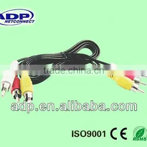 3RCA Cabel to 3RCA Cable Male To Male Gold Plated AV Cable thumbnail-1