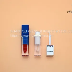 LP003 Empty Cosmetic Liquid Lip Gloss Tube Container Lipstick Screen Printing Square Hot Stamping Screw thumbnail-2