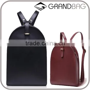 Vintage Durable Hot Style Women Backpack Leisure Small Size Simple Nappa Cow Leather Backpack for Girl thumbnail-1