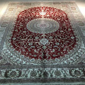 6x9ft Fine Quality Handmade Silk Persian Carpet for Home Decor thumbnail-1