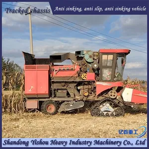 Harvester Modified Rubber Track Chassis for Rainy Season Anti Sinking Vehicle thumbnail-2