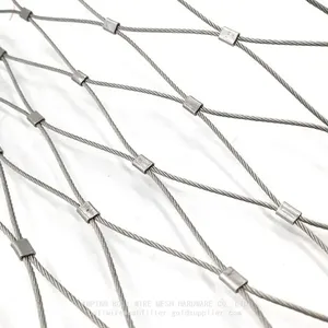 Stainless Steel Safety Mesh Ss304 Ss316 Stainless Steel Rope Mesh/Zoo Safety Mesh Fenc,Animal Safety Fence Mesh thumbnail-5