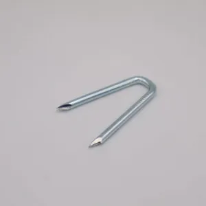 Q195 Carbon Steel U Type Nails for Fence Staples With Zinc Plating thumbnail-5