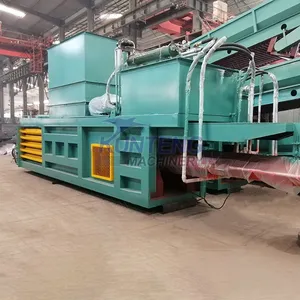 Dual Axis Municipal Solid Waste Scrap Metal Cable Shredder Hydraulic Alfalfa Straw Garbage Baler thumbnail-5