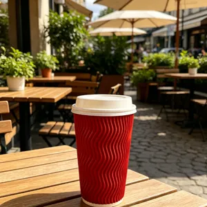 KraftRipple Natural Insulated Café Paper Cups thumbnail-4