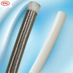 Acid Resistant Connectors Flange Type Steam Flexible Metal PTFE Lined Stainless Steel Braided Hose thumbnail-5