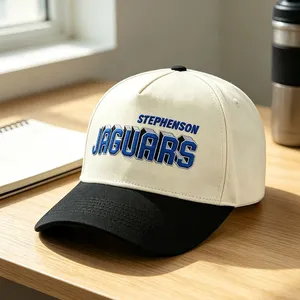 Custom Mens XXL XL ODM 5 Panel Embroidered Logo Curved Brim Bill Snapback Fitted 2 Tone 2-tone Baseball Caps Gorras Hats for Men thumbnail-1