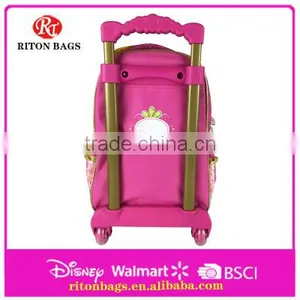 Pretty Strawberry Girl Design 14 Inch 600D Satin Kids Trolley Bags thumbnail-3