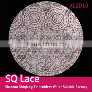 Cotton Lace Fabric Embroidery Water Soluble Full Lace for Garment Accessory thumbnail-1