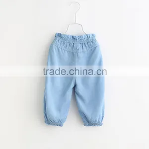 Girls Jeans 2016 Spring New Style Leveret The Embroidey Closed Foot Trousers Children's Pants thumbnail-3