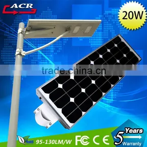 Stainless Steel All In One Solar Street Light Solar Led Garden Light 20W 12V thumbnail-1