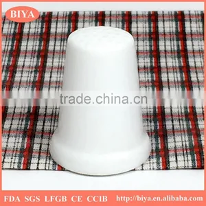 White Ceramics Porcelain Ceramic Thimble Set or Hand Ring High-end Unique Jewelry Holder thumbnail-2