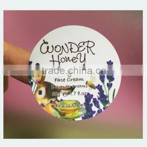 Round Adhesive Sticker Label Used in Face Cream Bottle thumbnail-2