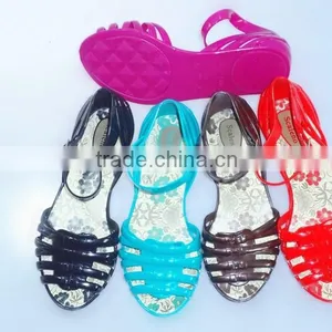 2015 Popular Design Pvc Crystal Kids And Ladies Sandals thumbnail-5