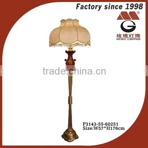 European Style Gold Antique Polyresin Floor Lamp thumbnail-1