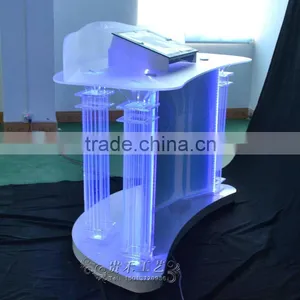 High Qualtiy Modern Church Pulpit With LED Light, Acrylic Church Pulpit,church Pulpit Chairs thumbnail-6