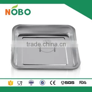 Nobo 4.8cm High Rectangle Stainless Steel Cheap Bluk Dinner Plates thumbnail-2