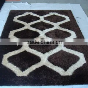 Factory Directly Sale South Korea Silk Shaggy Rug Bath Mat thumbnail-5