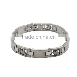 Fashion Business Casual Men Stainless Steel Eagle Bracelet thumbnail-2