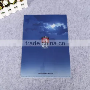 pp School Stationery l Shape Plastic Folder pp Expanding File Folder Folding Document Holder thumbnail-2