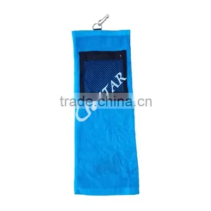 100% Cotton Golf Towel With Accessory Bag thumbnail-1