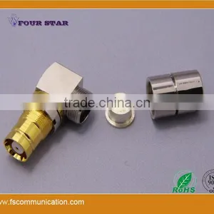 1.6/5.6 Female Bulkhead Right Angle Clamp Connector For Flex-3 Cable B thumbnail-1