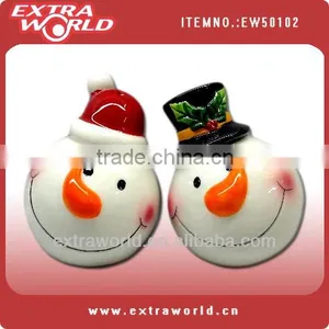 Ceramic Christmas Snowman Head Salt&pepper Shaker thumbnail-1