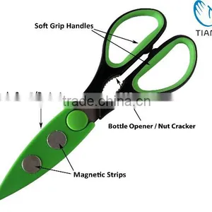 New High Quality Kitchen Shears - Razor Sharp Durable Multi-Purpose Kitchen Scissors With Large Soft Grip Handles thumbnail-2