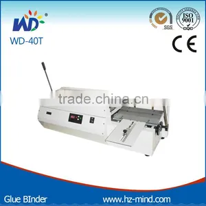 Professional Supplier WD-40T-A4 Manual Operation Electric Glue Binder thumbnail-1