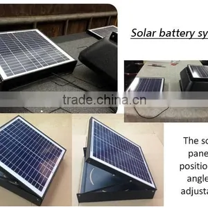 Tilting Angle 30W Solar Powered Roof Mounted Air Extractor Fan thumbnail-1