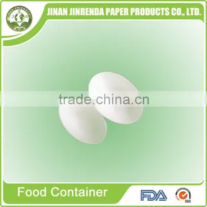 Disposable Fiber Sugarcane Pulp Egg Shape Plate thumbnail-1