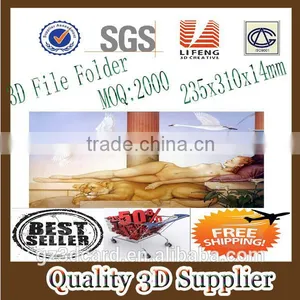 Guangzhou Lifeng Hot Sale PP Lenticular 3D File Folder for Gifts and Promotion thumbnail-1