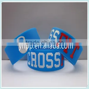 Design Your Own Logo Crossfit Silicone Wristband Bracelet thumbnail-2