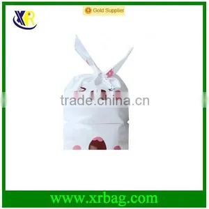 Party Decoration Plastic Cute Rabbit Ear Cookie Bags Candy Biscuit Packaging Bag Wedding Gift Handbags Quality Choice thumbnail-2