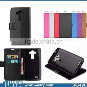 Luxury Litchi Grain Mobile Card Holder Wallet Leather Flip Case for LG G4 thumbnail-1