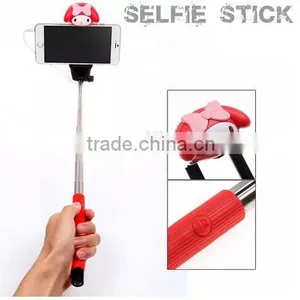 2015 Selling Best Lovely Cartoon Bluetooth Wired Selfie Stick thumbnail-6