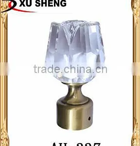 Hot Sell Curtain Rod Crystal Curtain Finial 25-28mm thumbnail-1