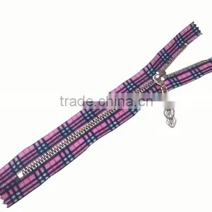 5# Custom Size Printing Design Auto Lock Close End Zipper for Man's Coat thumbnail-6