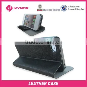 Hot Selling Wallet Stand Leather Case for Iphone 4 thumbnail-1