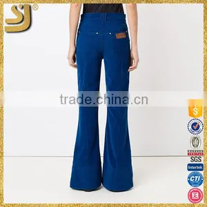 Newest Hot Sell Fashion OEM High Quality Flared Pants for Woman thumbnail-4