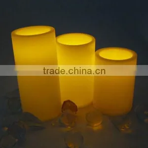ABS Material Flicker Flame Battery Operated Plastic Decorative Ivory Led Candle for Home or Church Decor thumbnail-1