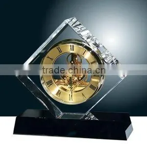 Black Crystal Base Lowest Price Crystal Clock 5A Battery With Time Adjustment thumbnail-1
