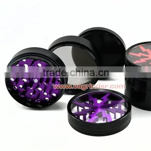 CNC Sharp Teeth Herb Grinder Red Lightning Herb Grinder thumbnail-2