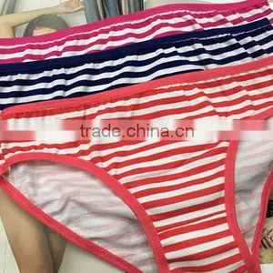 Cheap Stripe Design Young Lady Underwear for Women Panty thumbnail-3
