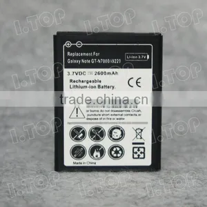Backup Battery for Samsung Galaxy Note1 N7000 I9220 ,3.7V 2600mAh,18 Months Warranty thumbnail-1