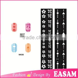 New Arrival Ribbon Design Nail Vinyls Stencil,long Nail Vinyls Stickers thumbnail-1